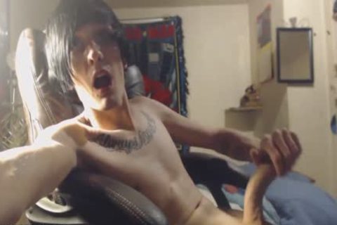 Hung boy stroking