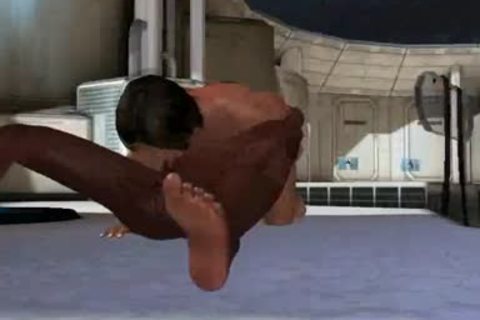 3D man slammed by a shelady