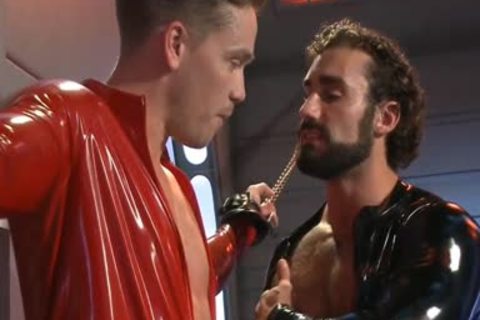 bdsm Poor twink In Shiny Catsuit fastened And pounded