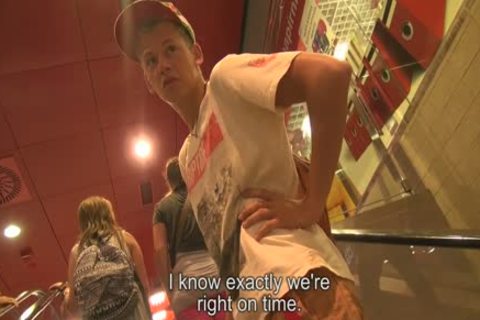 A young blonde twink pounds His fella