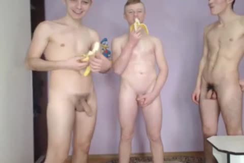 three boys On webcam