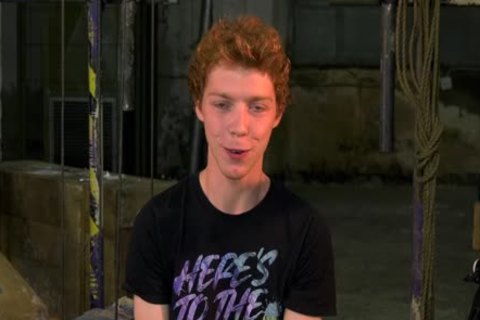 Ginger twink bondage