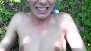 stupid and shy twink got hammered in park