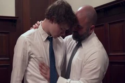 MormonBoyz - Burly Priest Fills A Missionary twinks butthole