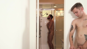 FamilyDick: Teen Brendan Patrick beside Timothy Drake stroking