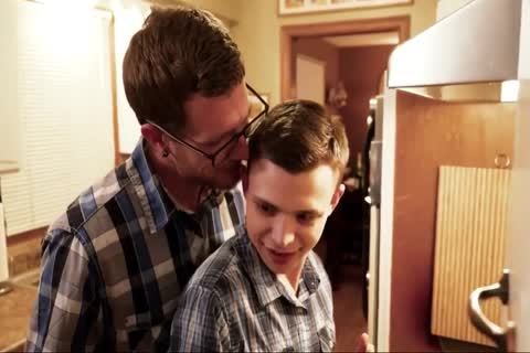 teen gets Spit-roasted unprotected By Step-dad And Uncle