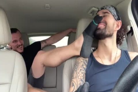 Car Sock/foot Worship