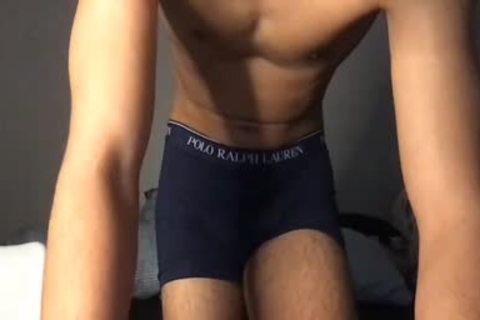 youthful chap Showing His 10-Pounder In webcam