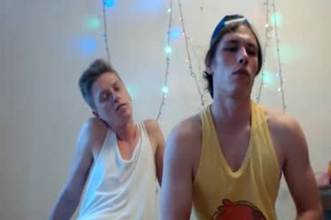 Blond chap Sucks Her penis In webcam