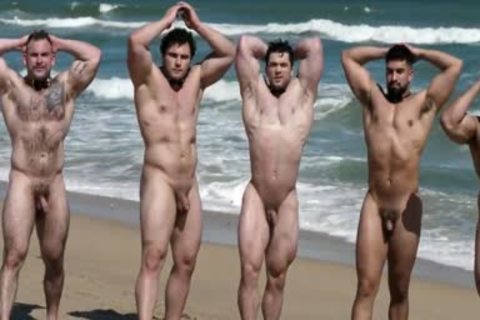Muscle males On The Beach