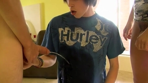 Emo boy receives A Hosedown! - Dustin, Trevor, Tyler, Rad And Ian