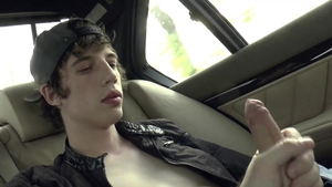 EastBoys.com - Very cute hairy young twink POV handjob in limo