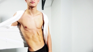 EastBoys: Muscled and very nice friend oily workout