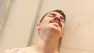 GayRoom - Twink boy Zak Bishop bends over in the shower