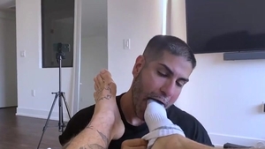 Worshipping His nice-looking Feet & dick Until this dude cum [ONLYFANS]