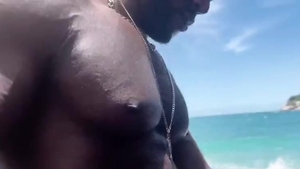 Interracial slamming On The Beach
