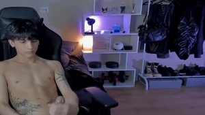 Davis gigantic cock Russian lad cumshot 6