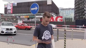Czech Hunter: Cash for His Bandaged Arm